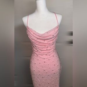 New with tags pink pearls dresses size L, Never worn out just tried on